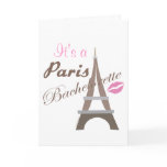 Bachelorette Party Paris Invites Cards
