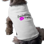 Bachelorette Party Pink Lips Dog Tee