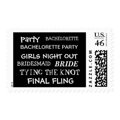 Bachelorette Party Postage Stamp