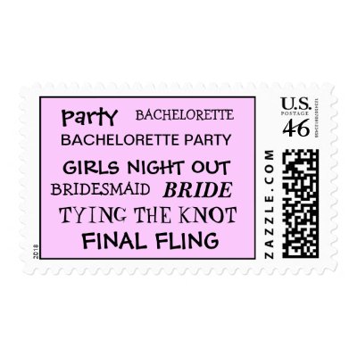 Bachelorette Party Stamps