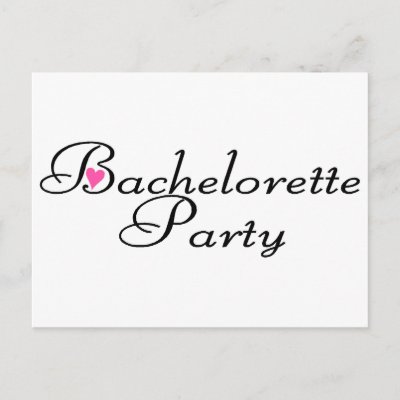 Bachelorette Party Postcard
