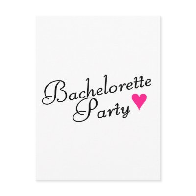 Bachelorette Party Postcards