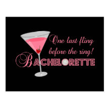Bachelorette Party Postcard