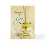 Bachelorette Party Spa Invite - Personalized Cards