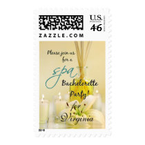Bachelorette Party Spa Invite Postage