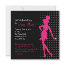 Bachelorette Party Square Invitation