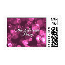 Bachelorette Party Stamps [Pink Bokeh]