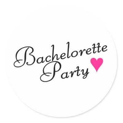 Bachelorette Party Round Sticker