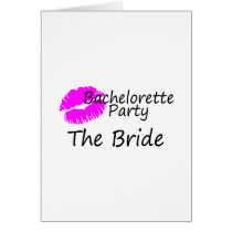 Bachelorette Party The Bride Greeting Cards