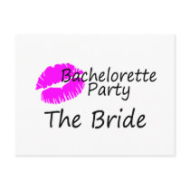 Bachelorette Party The Bride Post Cards
