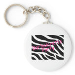 Bachelorette Party (Zebra) Keychains