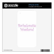 Bachelorette Weekend Decals For iPhone 4