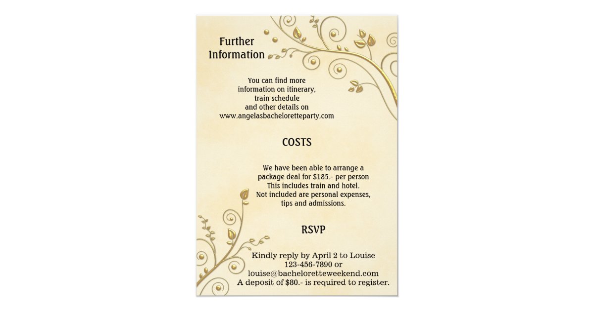 bachelorette invitations template
