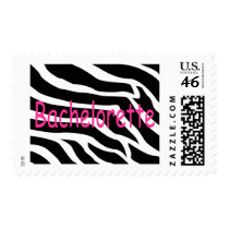 Bachelorette (Zebra Stripes) Postage Stamp