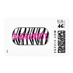 Bachelorette (Zebra Stripes) Postage Stamps