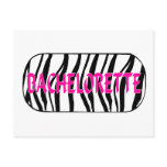 Bachelorette (Zebra Stripes) Postcards