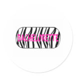 Bachelorette (Zebra Stripes) Stickers