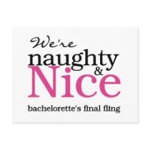 Bachelorettes Final Fling Pink Post Cards