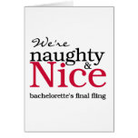 Bachelorettes Final Fling Red Greeting Cards