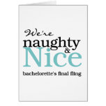 Bachelorettes Final Fling Teal Greeting Card