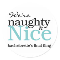 Bachelorettes Final Fling Teal stickers