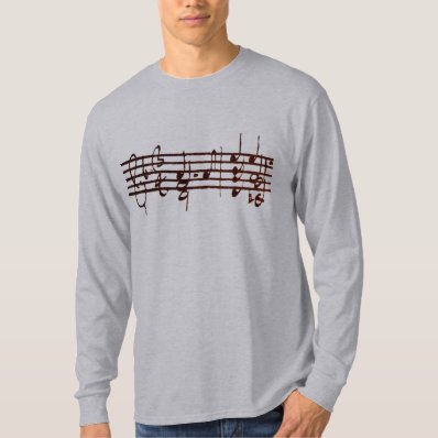 Bach&#39;s Chaconne for Violin - first 2 measures Tee Shirt