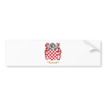 Bachs Coat of Arms (Family Crest) Bumper Stickers