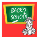 Back 2 School Poster print