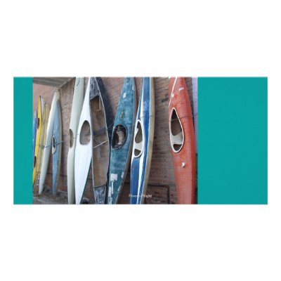 Back Alley Kayaks Photo Cards by RiverbyNightPhotos