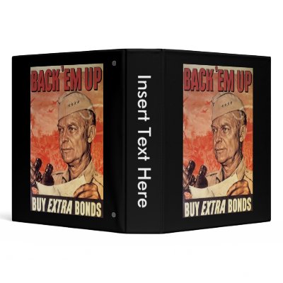 Back 'Em Up World War 2 Vinyl Binders by worldwar2gifts