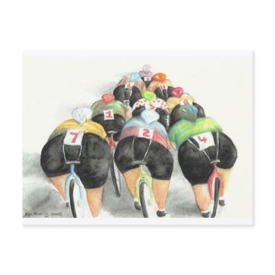 Back End of the Bunch postcard, by Lyn Hurring by Lynzart