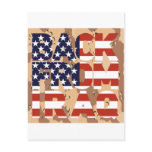 Back from Iraq camouflage american flag Post Cards