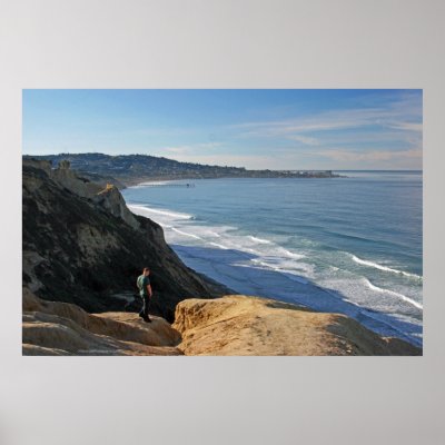 Back from Tour ~ Torrey Pines Blacks Beach to La J Print by bwissinger