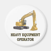 BACK HOE FRIDGE MAGNETS