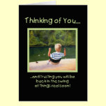 Back in the Swing - get well cards