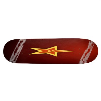 Back in the USSR Custom board Custom Skateboard by NiksCrazyTs