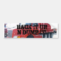BACK IT UP N DUMP IT! BUMPER STICKERS