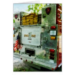 Back of Fire Truck Closeup Greeting Cards