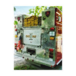Back of Fire Truck Closeup Postcards
