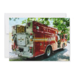 Back of Fire Truck Personalized Invitations
