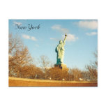 back of liberty post card