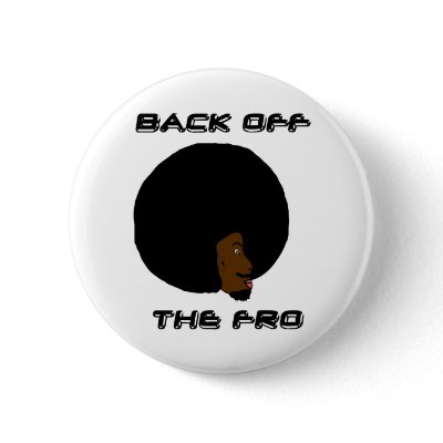 Back of the Fro Guy Button by Sialicious