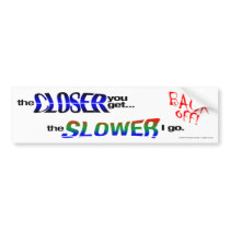 BACK OFF!  Anti-tailgating Bumper Sticker