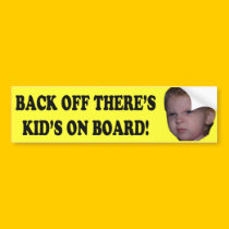'BACK OFF!' Bumper Sticker bumper stickers