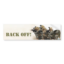 Back off! bumper sticker bumper stickers