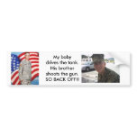 Back off! bumper sticker
