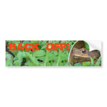 BACK OFF bumper stickers by CHOLOEPUS BACK OFF bumper stickers