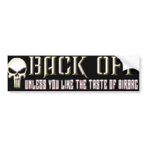 Back Off bumper stickers