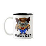 Back Off Funny Western Mug