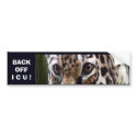 Back Off I C U Bumper sticker bumper stickers